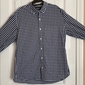 Bonobo’s checkered bottom down shirt size Large